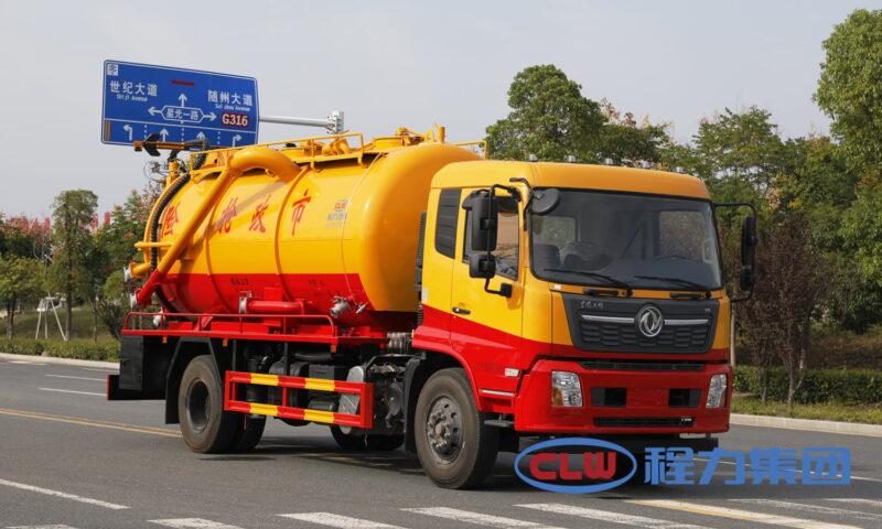 dongfeng tianjin sewage cleaning and suction truck 2